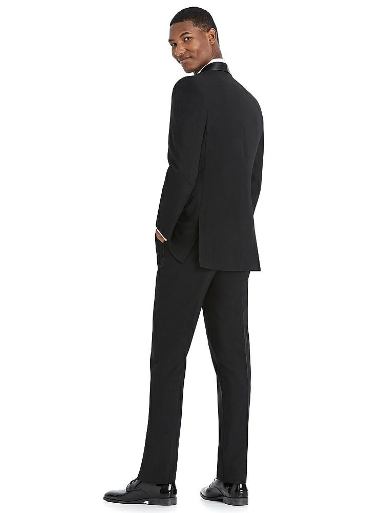 Back View - Black Slim Shawl Collar Tuxedo Jacket - The Ethan by After Six