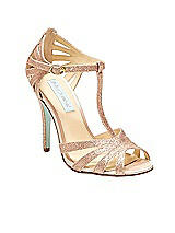 Front View Thumbnail - Champagne Betsey Blue Tee Strappy Heel
