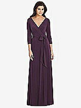 Front View Thumbnail - Aubergine Dessy Collection Bridesmaid Dress 3027