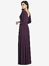 Rear View Thumbnail - Aubergine Dessy Collection Bridesmaid Dress 3027