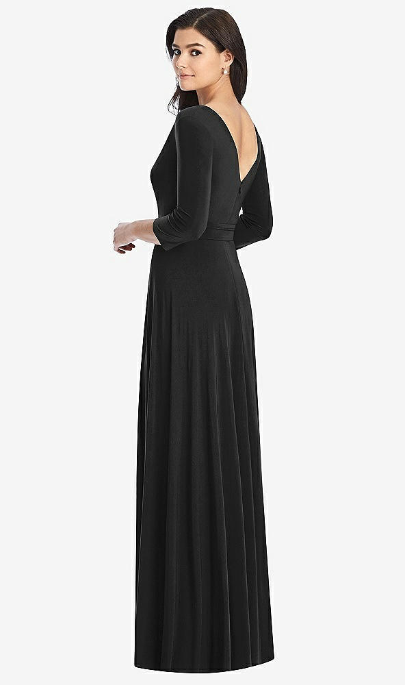 Back View - Black Dessy Collection Bridesmaid Dress 3027