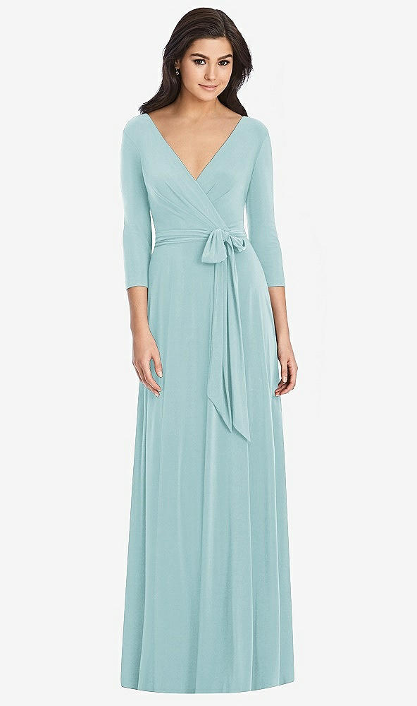 Front View - Canal Blue Dessy Collection Bridesmaid Dress 3027