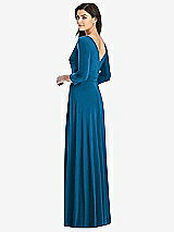 Rear View Thumbnail - Ocean Blue Dessy Collection Bridesmaid Dress 3027