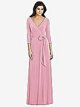 Front View Thumbnail - Sea Pink Dessy Collection Bridesmaid Dress 3027