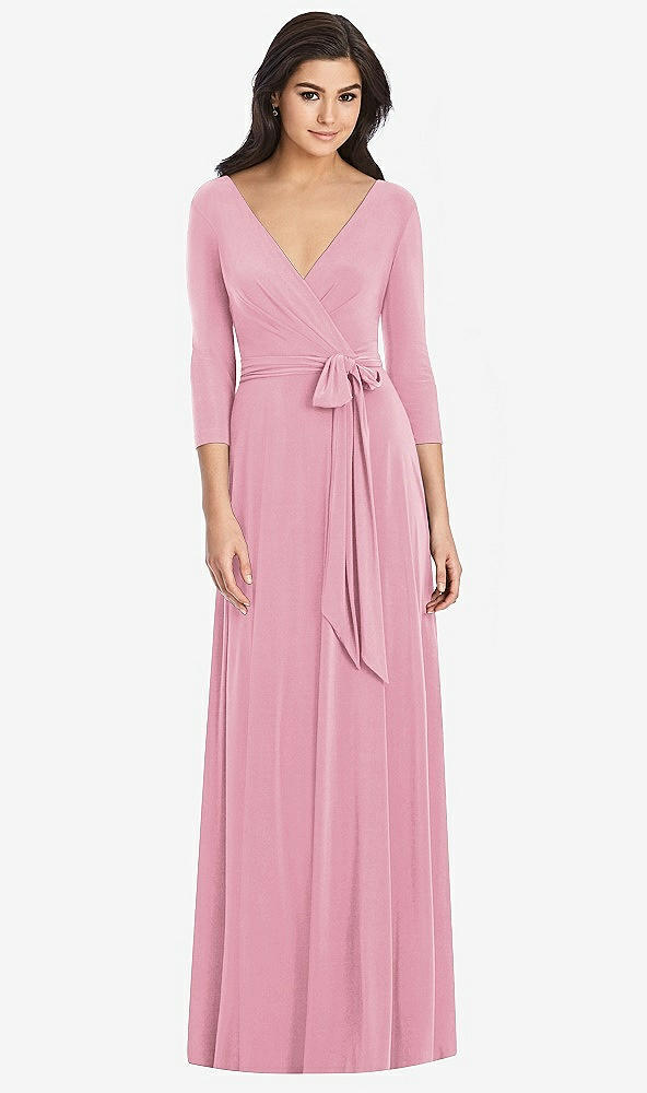 Front View - Sea Pink Dessy Collection Bridesmaid Dress 3027