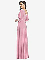 Rear View Thumbnail - Sea Pink Dessy Collection Bridesmaid Dress 3027