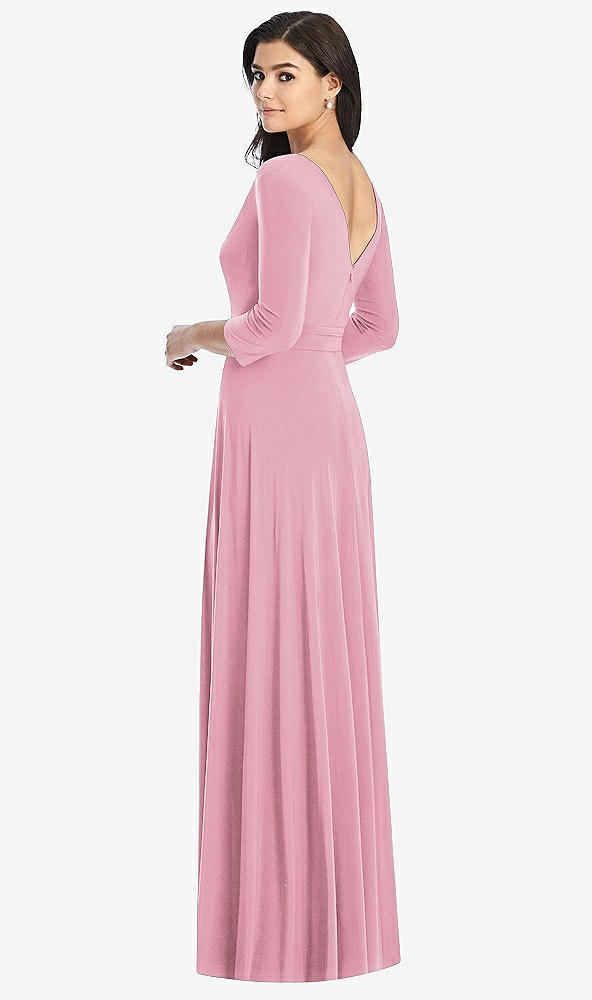 Back View - Sea Pink Dessy Collection Bridesmaid Dress 3027