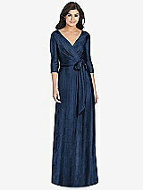 Front View Thumbnail - Midnight Navy Dessy Collection Bridesmaid Dress 3028