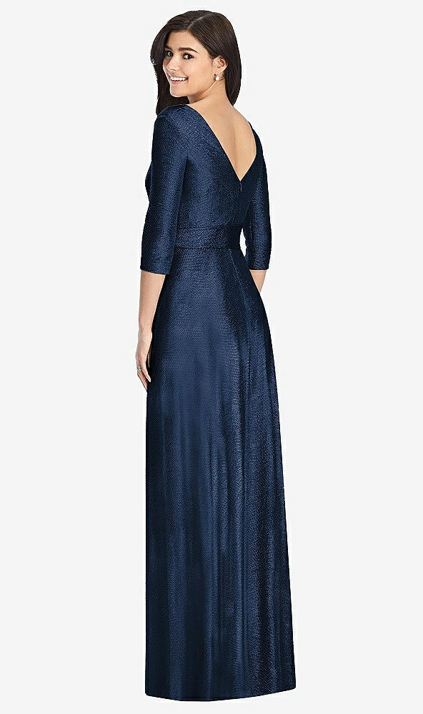 Back View - Midnight Navy Dessy Collection Bridesmaid Dress 3028