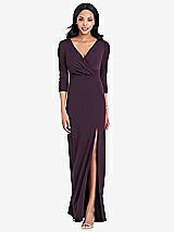 Front View Thumbnail - Aubergine After Six Bridesmaid Dress 6797