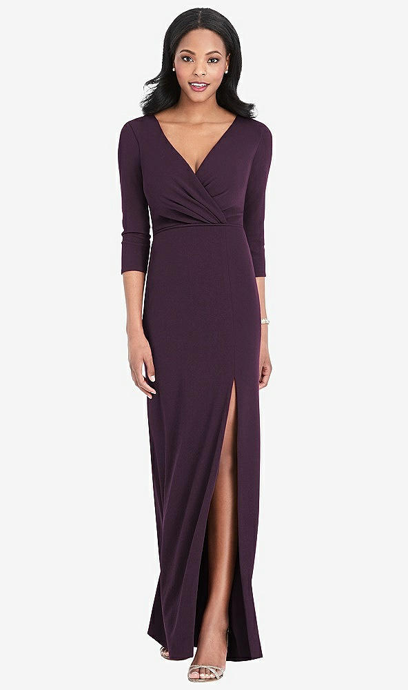 Front View - Aubergine After Six Bridesmaid Dress 6797