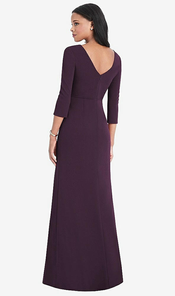 Back View - Aubergine After Six Bridesmaid Dress 6797
