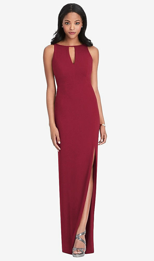 Front View - Burgundy After Six Bridesmaid Dress 6801