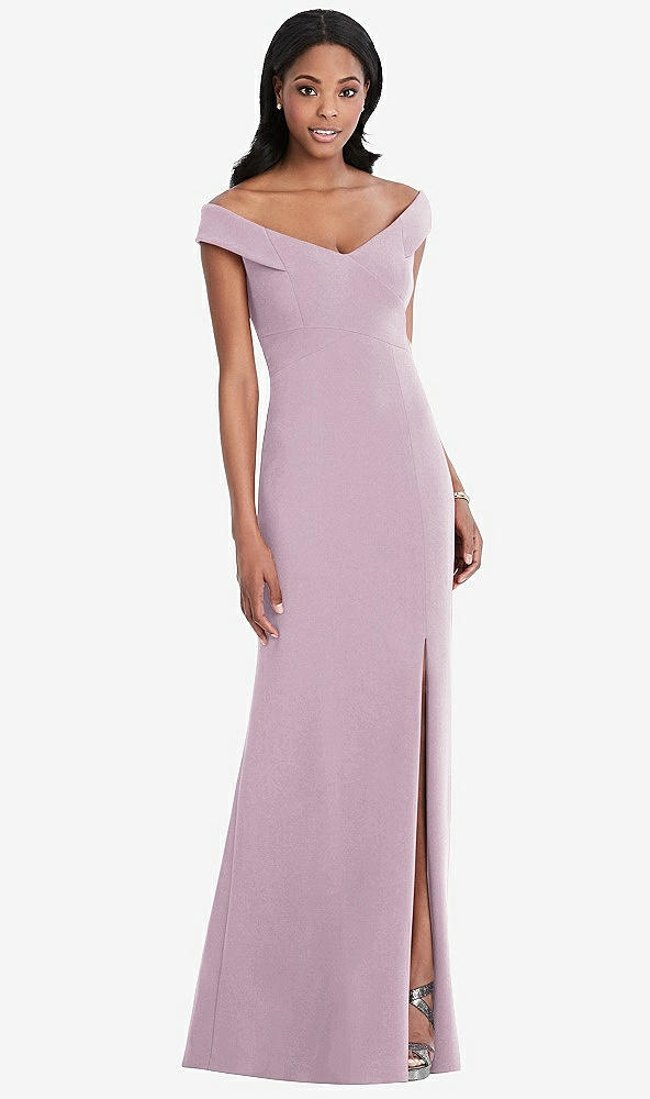 Front View - Suede Rose After Six Bridesmaid Dress 6802