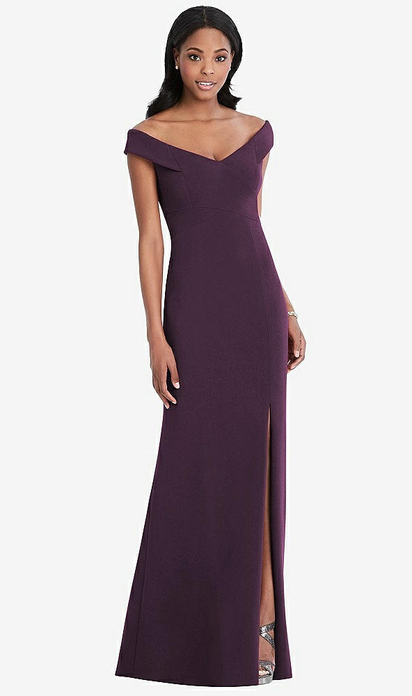 Front View - Aubergine After Six Bridesmaid Dress 6802