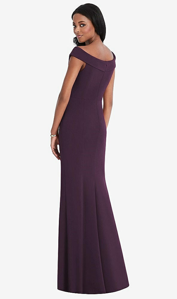 Back View - Aubergine After Six Bridesmaid Dress 6802