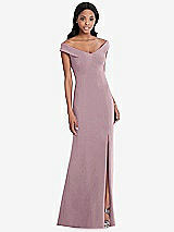 Front View Thumbnail - Dusty Rose After Six Bridesmaid Dress 6802