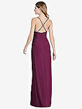 Rear View Thumbnail - Ruby Pleated Skirt Crepe Maxi Dress with Pockets