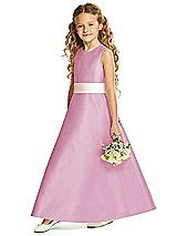 Front View Thumbnail - Powder Pink & Blush Flower Girl Dress FL4062