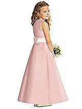 Rear View Thumbnail - Rose - PANTONE Rose Quartz & Blush Flower Girl Dress FL4062