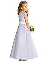 Rear View Thumbnail - Silver Dove & Blush Flower Girl Dress FL4062