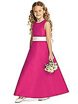 Front View Thumbnail - Think Pink & Blush Flower Girl Dress FL4062