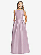 Front View Thumbnail - Suede Rose Alfred Sung Junior Bridesmaid Style JR544