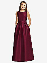 Front View Thumbnail - Cabernet Alfred Sung Junior Bridesmaid Style JR544