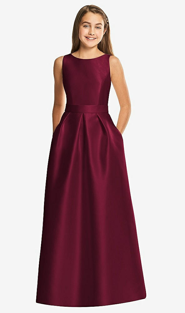 Front View - Cabernet Alfred Sung Junior Bridesmaid Style JR544
