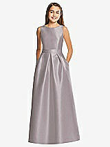 Front View Thumbnail - Cashmere Gray Alfred Sung Junior Bridesmaid Style JR544