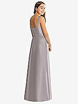 Rear View Thumbnail - Cashmere Gray Alfred Sung Junior Bridesmaid Style JR544