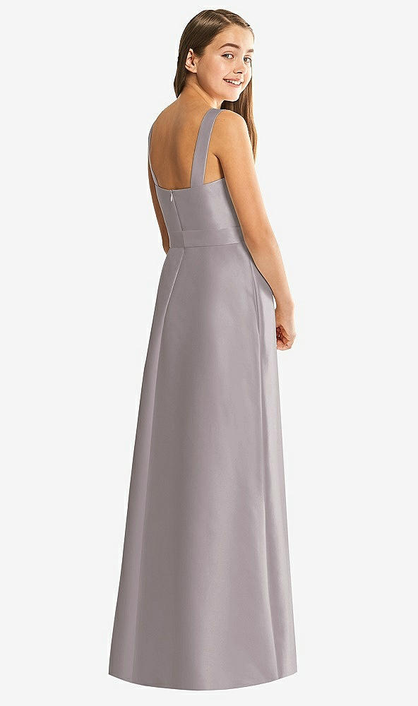 Back View - Cashmere Gray Alfred Sung Junior Bridesmaid Style JR544