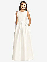 Front View Thumbnail - Ivory Alfred Sung Junior Bridesmaid Style JR544