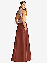Front View Thumbnail - Auburn Moon & Suede Rose Alfred Sung Junior Bridesmaid Style JR545