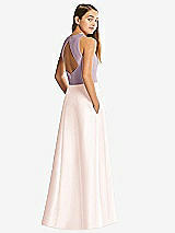 Front View Thumbnail - Blush & Suede Rose Alfred Sung Junior Bridesmaid Style JR545