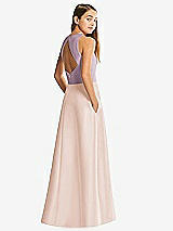 Front View Thumbnail - Cameo & Suede Rose Alfred Sung Junior Bridesmaid Style JR545