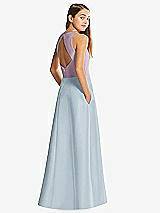 Front View Thumbnail - Mist & Suede Rose Alfred Sung Junior Bridesmaid Style JR545