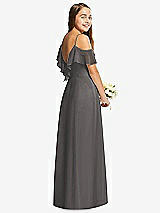 Rear View Thumbnail - Caviar Gray Dessy Collection Junior Bridesmaid Dress JR548