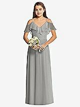 Front View Thumbnail - Chelsea Gray Dessy Collection Junior Bridesmaid Dress JR548