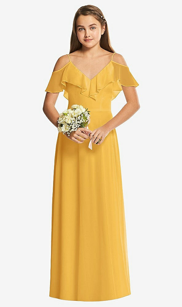 Front View - NYC Yellow Dessy Collection Junior Bridesmaid Dress JR548