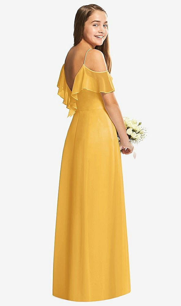 Back View - NYC Yellow Dessy Collection Junior Bridesmaid Dress JR548