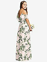 Rear View Thumbnail - Palm Beach Print Dessy Collection Junior Bridesmaid Dress JR548