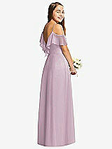 Rear View Thumbnail - Suede Rose Dessy Collection Junior Bridesmaid Dress JR548