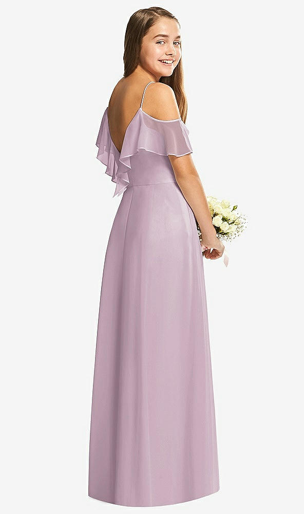 Back View - Suede Rose Dessy Collection Junior Bridesmaid Dress JR548