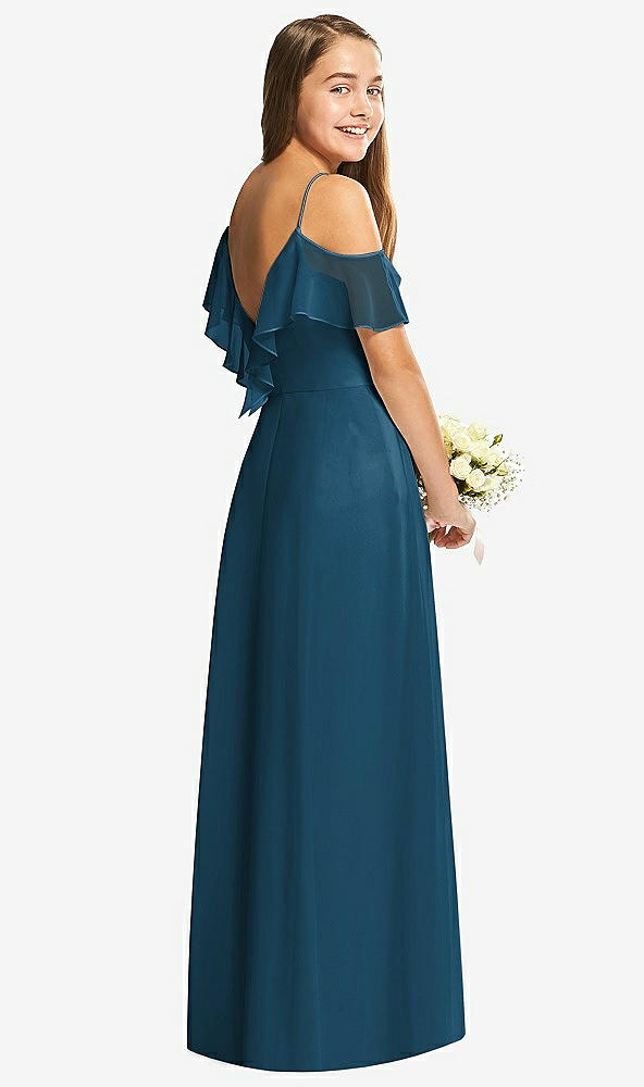 Back View - Atlantic Blue Dessy Collection Junior Bridesmaid Dress JR548