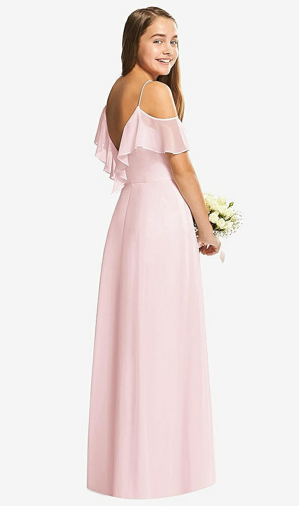 Back View - Ballet Pink Dessy Collection Junior Bridesmaid Dress JR548