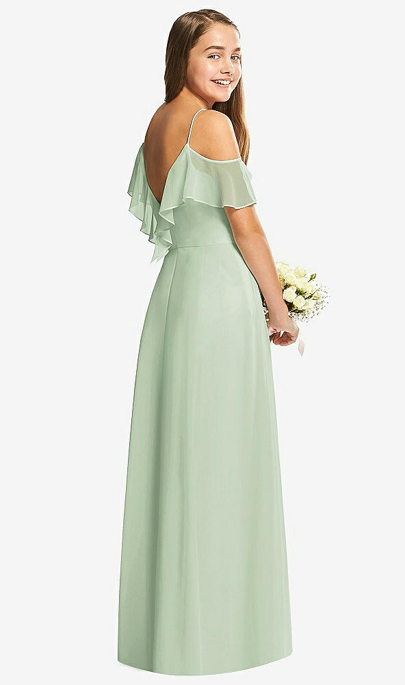 Back View - Celadon Dessy Collection Junior Bridesmaid Dress JR548