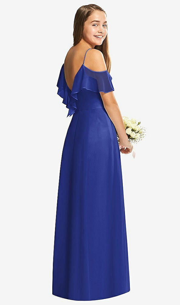 Back View - Cobalt Blue Dessy Collection Junior Bridesmaid Dress JR548