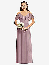 Front View Thumbnail - Dusty Rose Dessy Collection Junior Bridesmaid Dress JR548