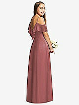 Rear View Thumbnail - English Rose Dessy Collection Junior Bridesmaid Dress JR548